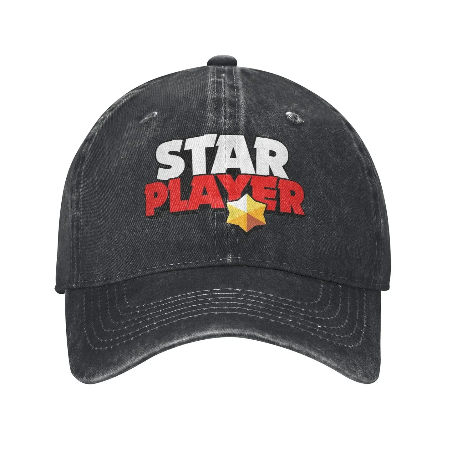 Classic Star player B-Brawls Baseball Caps Unisex Distressed Denim Sun Cap  Outdoor Activities  Adjustable Caps Hat