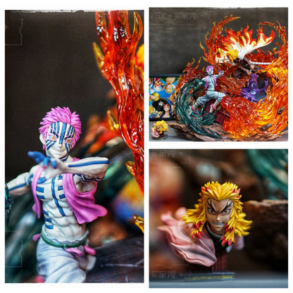 10 Demon Slayer Genuine LX Rengoku Kyoujurou Flame Pillar Anime Figures PVC Kimetsu No Yaiba Collection GK Edition Resin Figuine