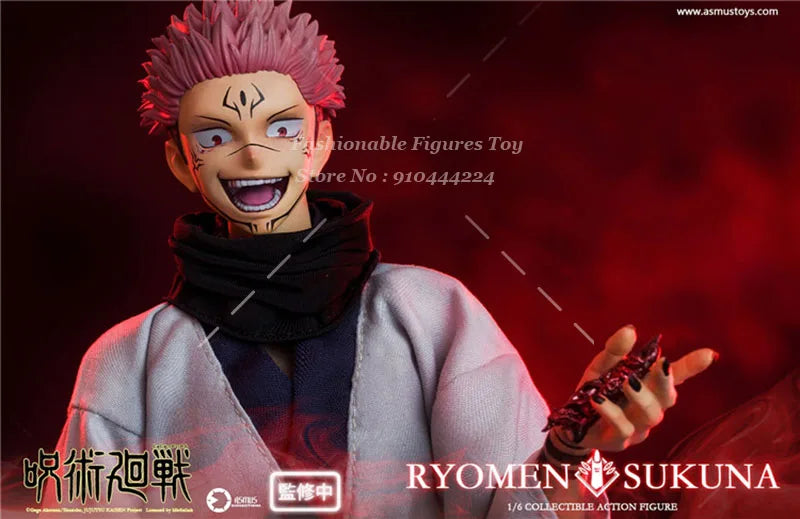 Asmus JJKS05 1/6 Men Soldier Ryomen Sukuna Japanese Anime Jujutsu Kaisen Warrior Full Set 12Inch Action Figure Model Collection