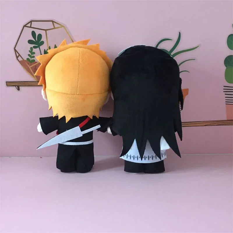 Anime BLEACH Plush Toys Aizen Sousuke Kuchiki Rukia Cosplay Plushie Figure Kuchiki Byakuya Ichimaru Gin Stuffed Dolls Xmas Gift