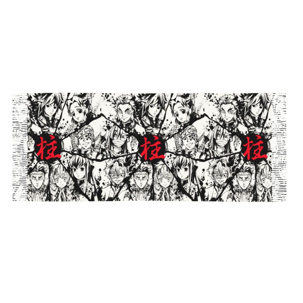 Custom Print Demon Slayer Shinobu Kocho Cosplay Scarf Men Women Winter Fall Warm Scarves Anime Kimetsu No Yaiba Shawls Wraps