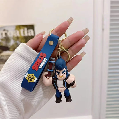 Creative Cartoon New Anime Mobile Game Wilderness Brawl Cartoon Star Doll Cute Keychain Pendant Backpack Car Pendant Accessories