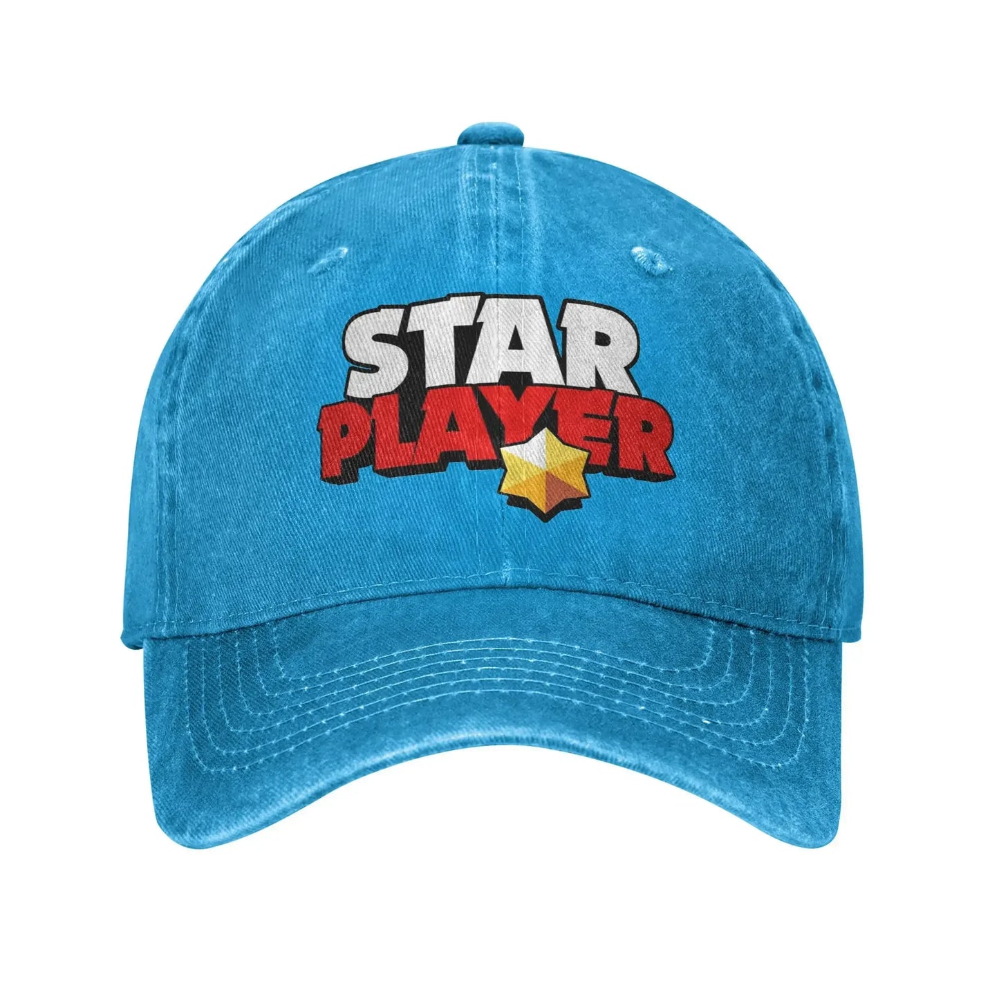 Classic Star player B-Brawls Baseball Caps Unisex Distressed Denim Sun Cap  Outdoor Activities  Adjustable Caps Hat