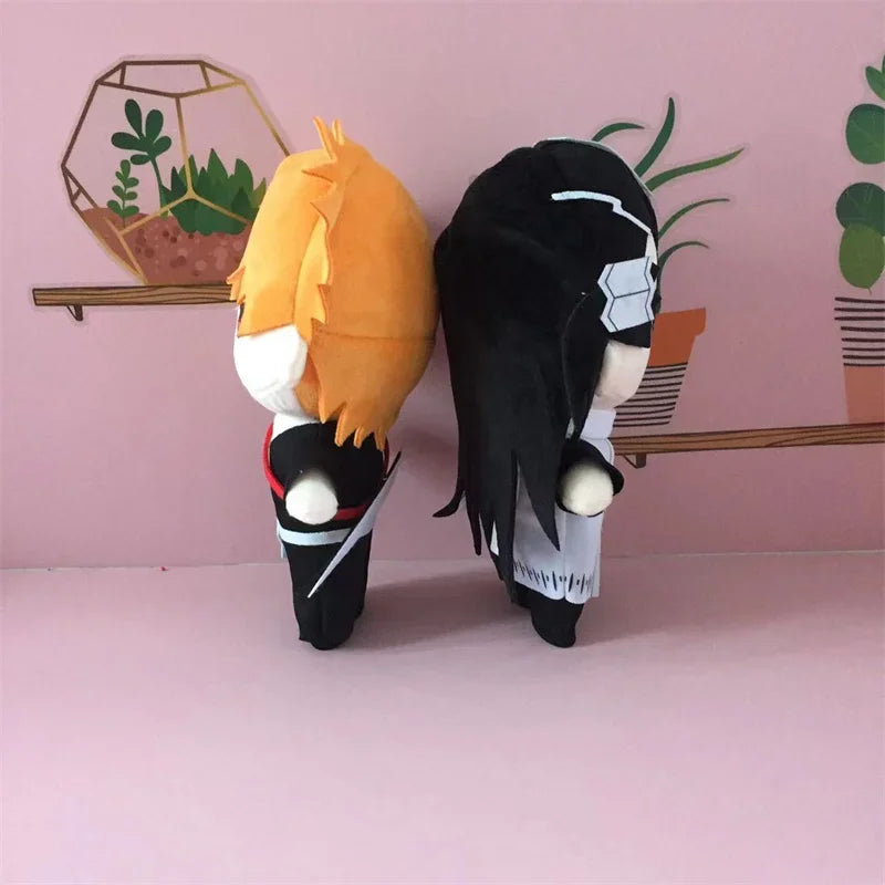 Anime BLEACH Plush Toys Aizen Sousuke Kuchiki Rukia Cosplay Plushie Figure Kuchiki Byakuya Ichimaru Gin Stuffed Dolls Xmas Gift