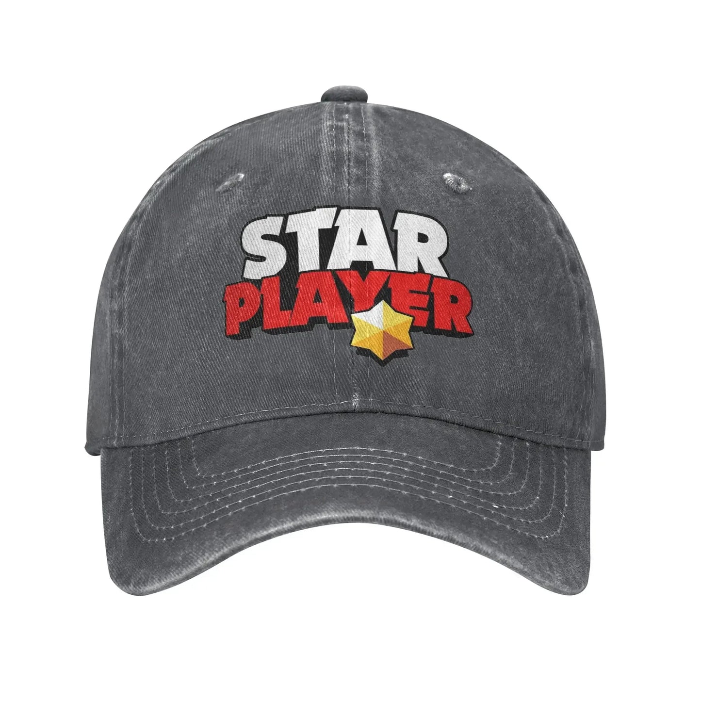 Classic Star player B-Brawls Baseball Caps Unisex Distressed Denim Sun Cap  Outdoor Activities  Adjustable Caps Hat