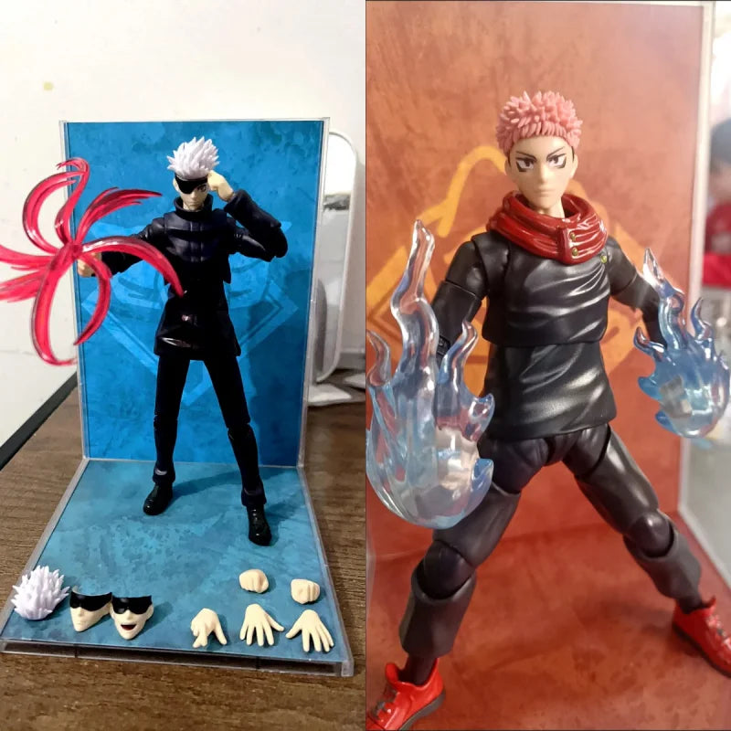 Bandai Shf Jujutsu Kaisen Satoru Gojo Itadori Yuji Fushiguro Megumi Pvc Collectible Toys Decoration Anime Figure Holiday Gifts