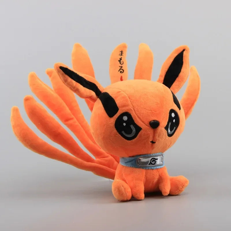 20cm Anime Naruto Kyuubi Kurama Plush Toy Q Version Nine-Tailed Fox Stuffed Doll Animal Cartoon Figures Kids Christmas Gifts