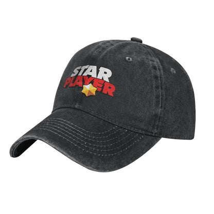 Classic Star player B-Brawls Baseball Caps Unisex Distressed Denim Sun Cap  Outdoor Activities  Adjustable Caps Hat