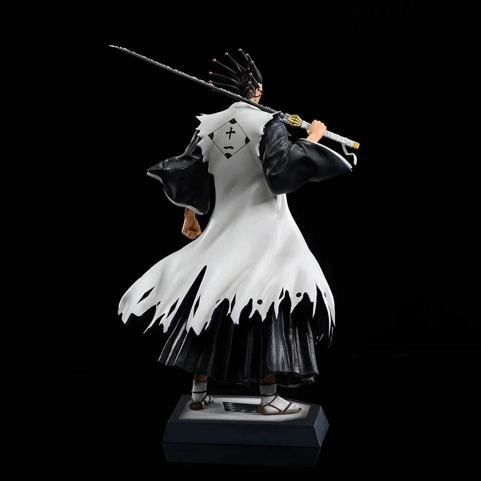 Original Genuine Bleach 36cm Zaraki Kenpachi Statue Anime Action Figures Model Toys For Boy Droppshiping 2024