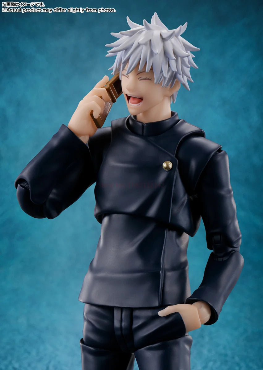 Original Bandai Sh.Figuarts Jujutsu Kaisen Figure Gojo Satoru Itadori Yuji Fushiguro Megumi Kugisaki Nobara Anime Toy Model Gift