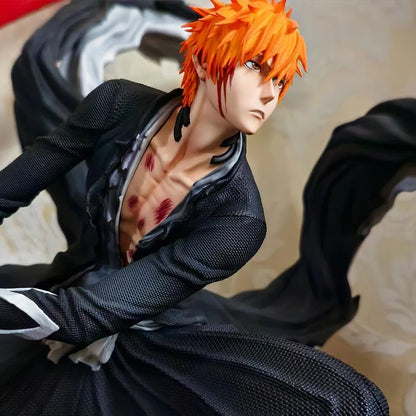 Bleach Figure Ichigo Kurosaki Figure Getsuga Tensho Ichigo Special Effects Figure With Light Gk Statue Model Collection Toy Gift