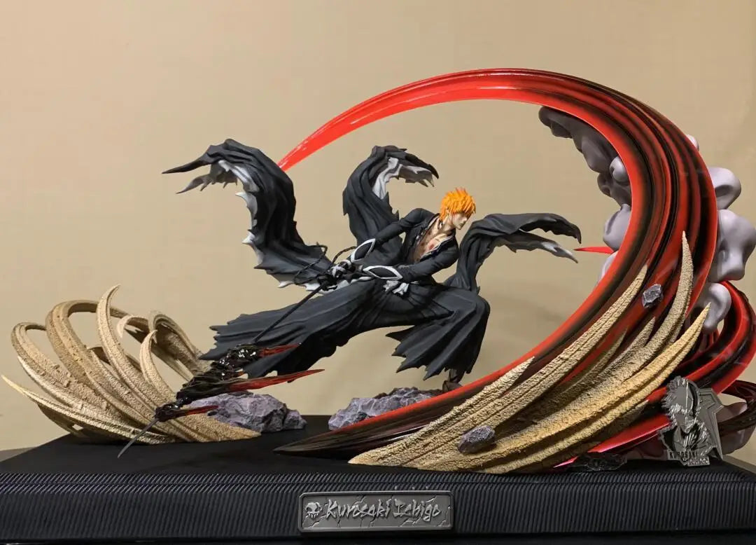 Bleach Figure Ichigo Kurosaki Figure Getsuga Tensho Ichigo Special Effects Figure With Light Gk Statue Model Collection Toy Gift