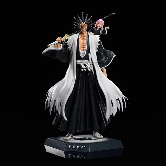 Original Genuine Bleach 36cm Zaraki Kenpachi Statue Anime Action Figures Model Toys For Boy Droppshiping 2024