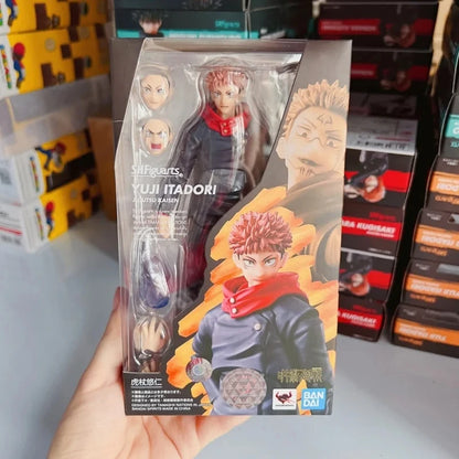 Original Bandai Sh.Figuarts Jujutsu Kaisen Figure Gojo Satoru Itadori Yuji Fushiguro Megumi Kugisaki Nobara Anime Toy Model Gift