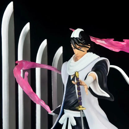 32cm Kuchiki Byakuya Bankai Senbonzakura Bleach Figure Anime Peripheral PVC Action Figure Collection Model Statue Gifts Toys Boy