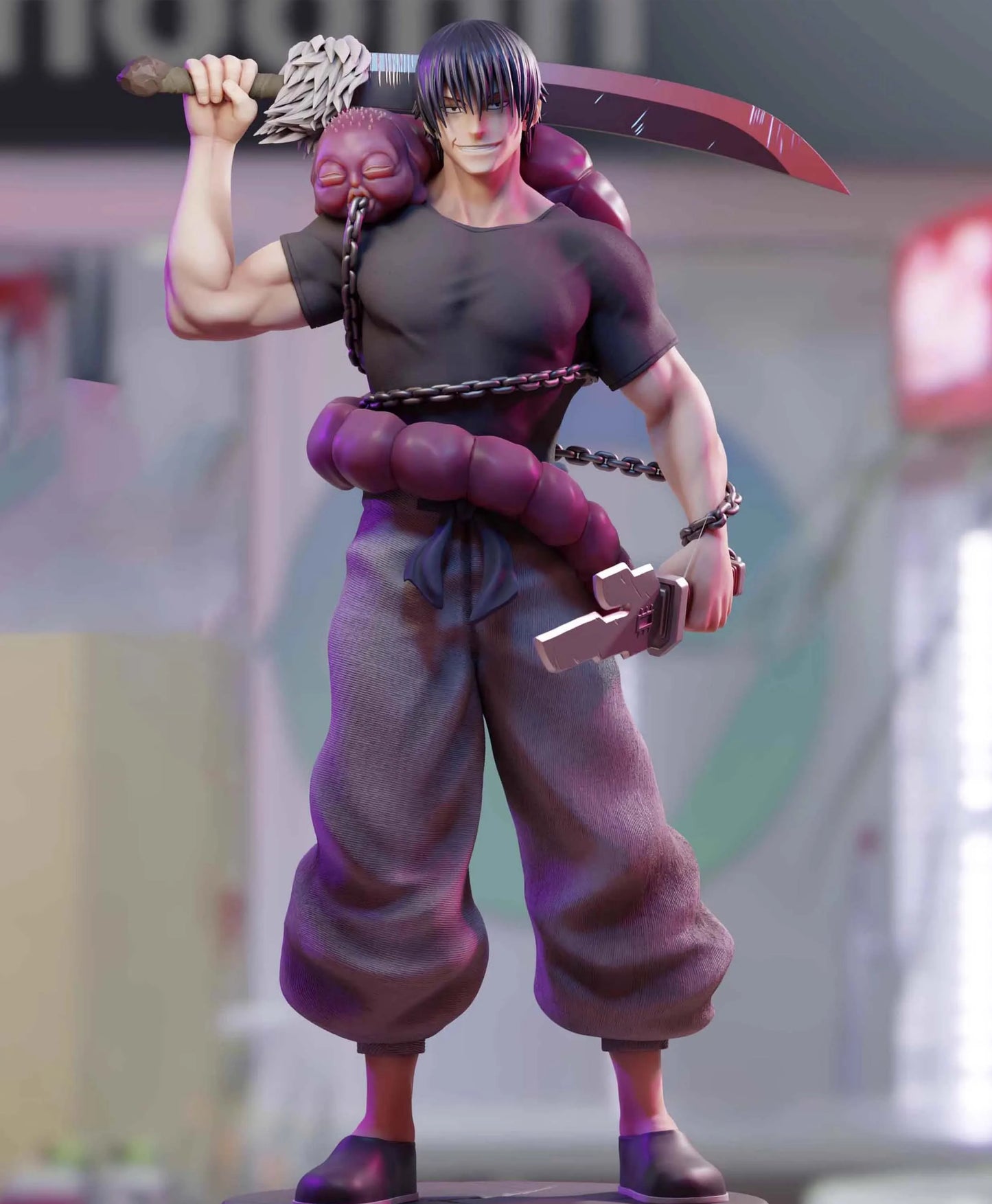 JJK Toji Fushiguro 22cm Collectible Anime Figure Model Strongest Warrior Standing Pose Action Figure PVC Fushiguro Toji Boy Gift