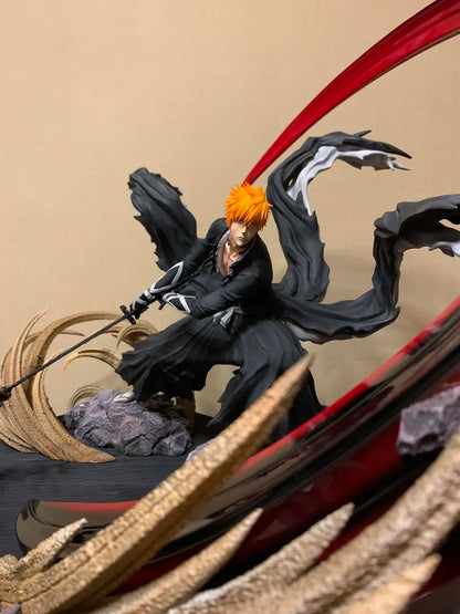 Bleach Figure Ichigo Kurosaki Figure Getsuga Tensho Ichigo Special Effects Figure With Light Gk Statue Model Collection Toy Gift