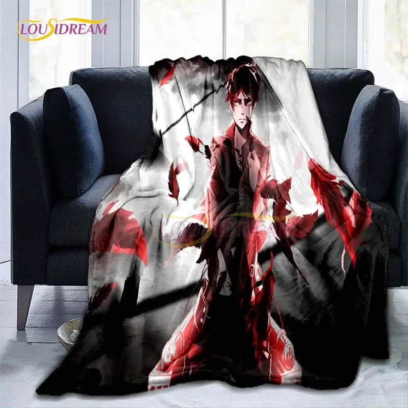 Attack on Titan Blanket Cover Anime Blankets for Beds Sofas Soft Carpet Warm Bed Sheet Bedspread Bedding Queen Size Room Decor