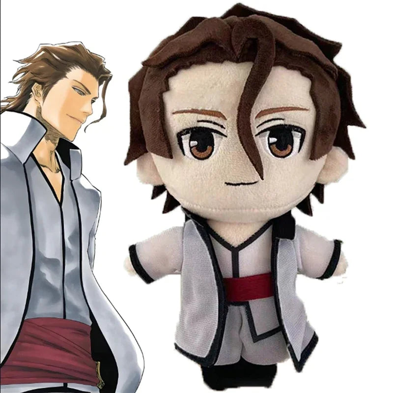 Anime BLEACH Plush Toys Aizen Sousuke Kuchiki Rukia Cosplay Plushie Figure Kuchiki Byakuya Ichimaru Gin Stuffed Dolls Xmas Gift