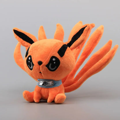 20cm Anime Naruto Kyuubi Kurama Plush Toy Q Version Nine-Tailed Fox Stuffed Doll Animal Cartoon Figures Kids Christmas Gifts