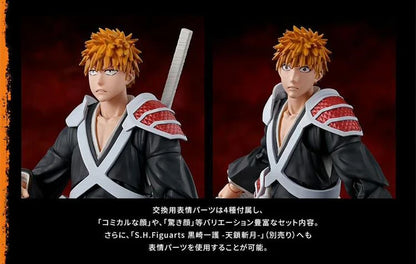 100%Original In Stock Bandai SHFiguart BLEACH Kurosaki Ichigo Dual Zangetsu Ver. Action Anime Figure PVC Model Collectible Toys