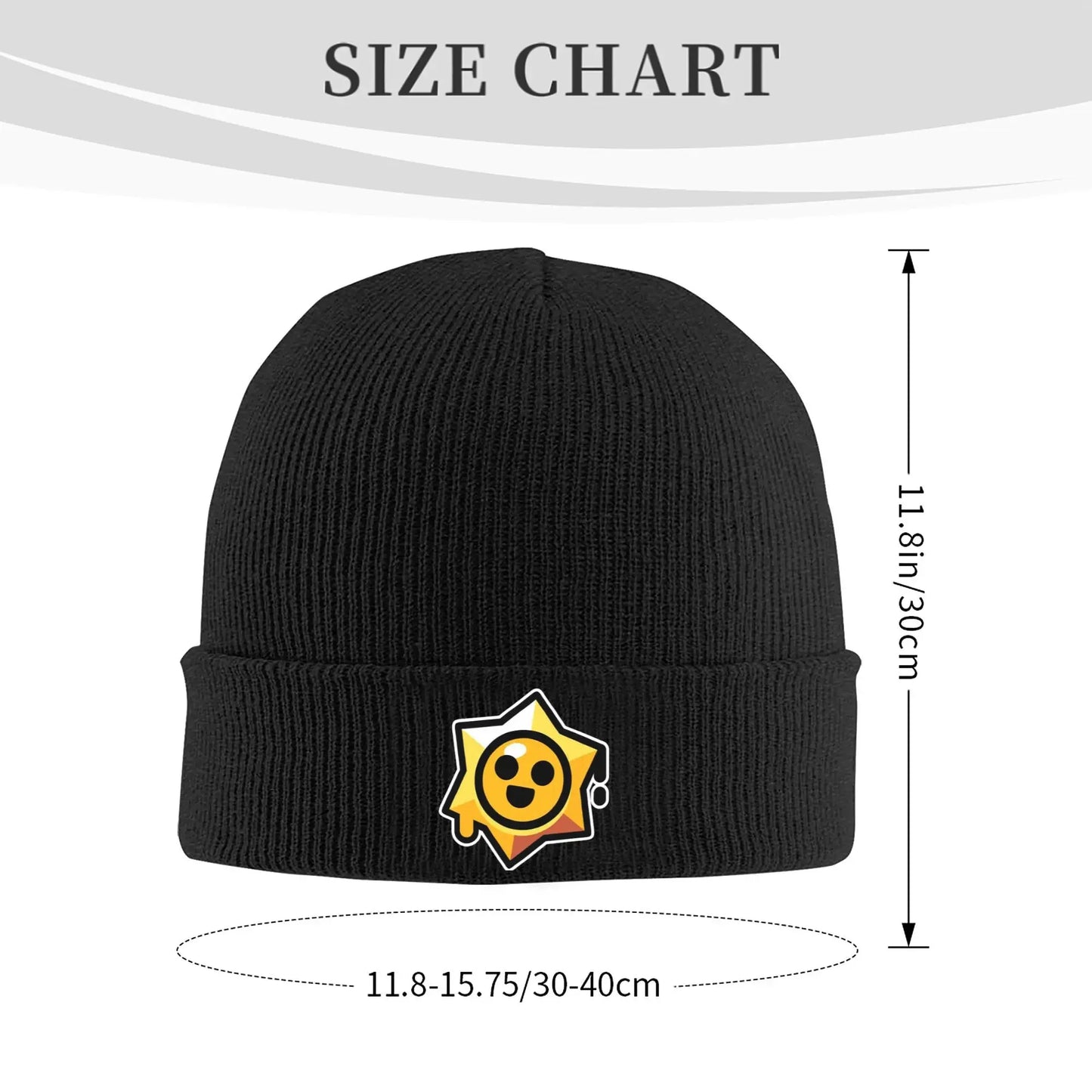 Star player B-Brawls Knitted Caps for Women Men Beanies Autumn Winter Hats Acrylic  Warm Melon Cap