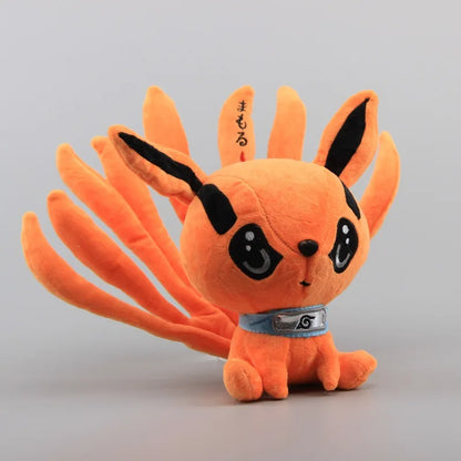 20cm Anime Naruto Kyuubi Kurama Plush Toy Q Version Nine-Tailed Fox Stuffed Doll Animal Cartoon Figures Kids Christmas Gifts