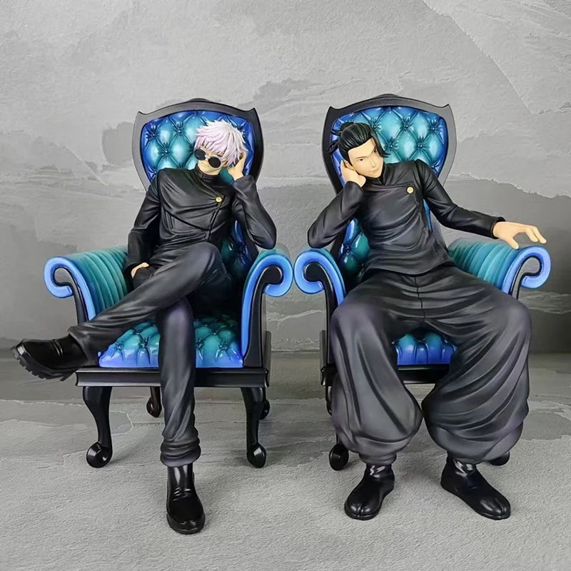 Jujutsu Kaisen Sitting Posture Satoru Gojo Geto Suguru GK Action Figures Statue Model Cartoon Decor Toys Adult Kids Toy Gifts