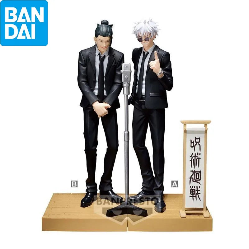 Bandai Genuine Jujutsu Kaisen Figure Toys Anime Character Satoru Gojo Geto Suguru 15cm PVC Model Decoration Creative Gifts