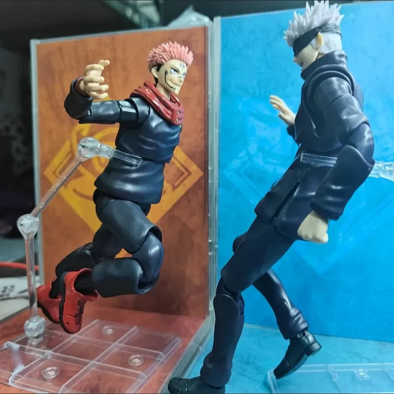 Bandai Shf Jujutsu Kaisen Satoru Gojo Itadori Yuji Fushiguro Megumi Pvc Collectible Toys Decoration Anime Figure Holiday Gifts