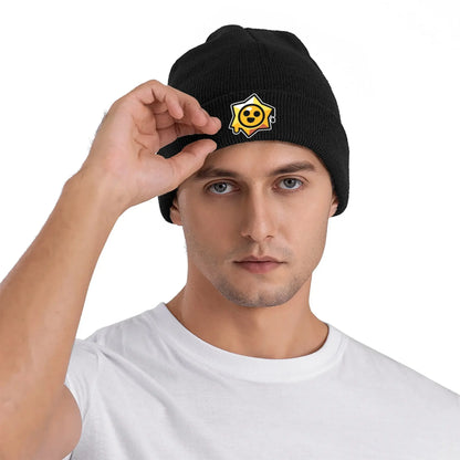 Star player B-Brawls Knitted Caps for Women Men Beanies Autumn Winter Hats Acrylic  Warm Melon Cap