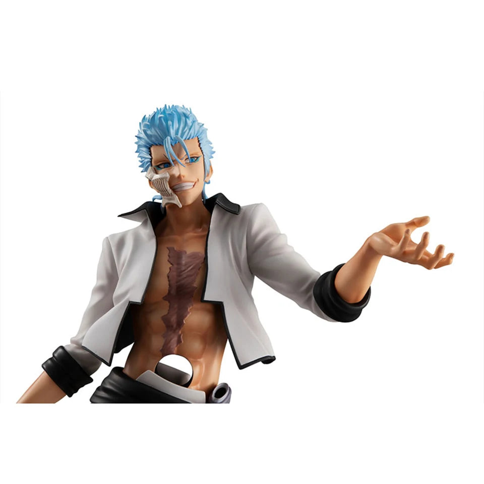 Original Genuine Megahouse Bleach 25cm Grimmjow Jeagerjaques Anime Action Figure  Collectible Model Doll Toy For Boy