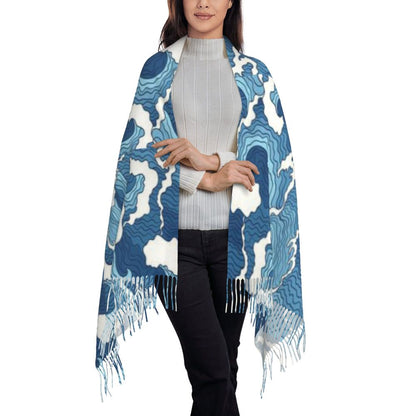 Custom Print Demon Slayer Shinobu Kocho Cosplay Scarf Men Women Winter Fall Warm Scarves Anime Kimetsu No Yaiba Shawls Wraps