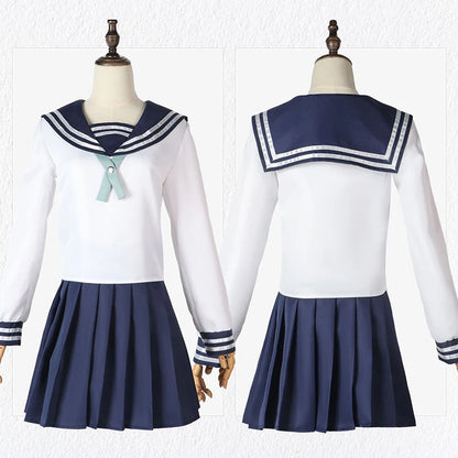 Anime Jujutsu Kaisen Riko Amanai Cosplay Costume JK Sailor Skirt School Uniform Halloween Party Carnival Women Wig Dresses Suit