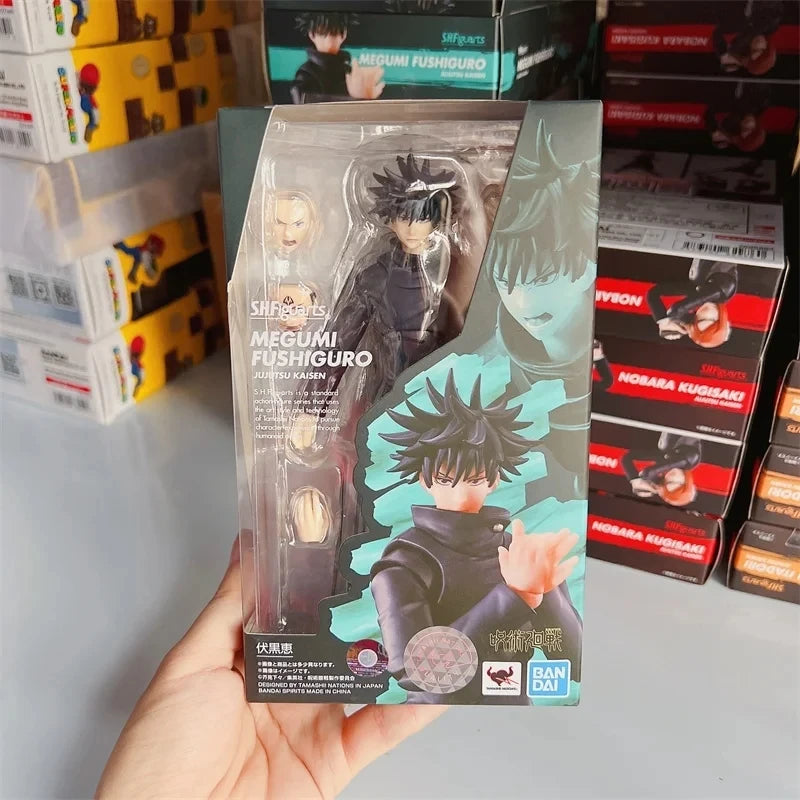 Original Bandai Sh.Figuarts Jujutsu Kaisen Figure Gojo Satoru Itadori Yuji Fushiguro Megumi Kugisaki Nobara Anime Toy Model Gift