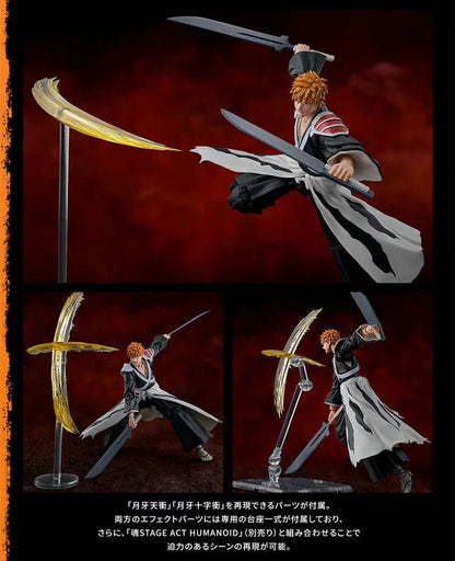 100%Original In Stock Bandai SHFiguart BLEACH Kurosaki Ichigo Dual Zangetsu Ver. Action Anime Figure PVC Model Collectible Toys