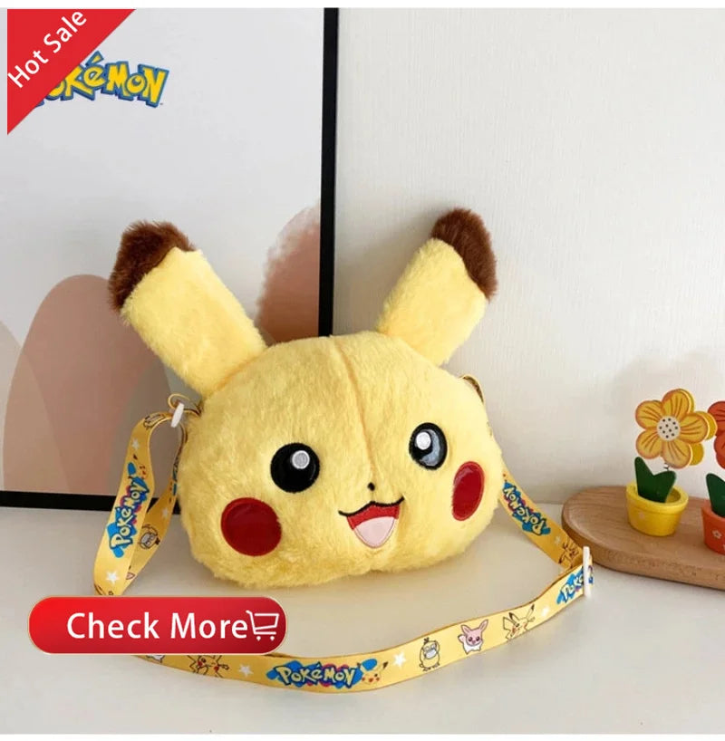 Pikachu Pokemon Anime Plush Hat Bunny Ears Plush Funny Cute Cartoon Hat Flashing Ears Moveable Plush Doll Gift Figure Toys