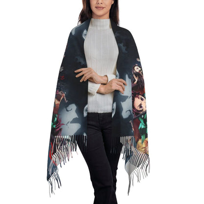 Custom Print Demon Slayer Shinobu Kocho Cosplay Scarf Men Women Winter Fall Warm Scarves Anime Kimetsu No Yaiba Shawls Wraps