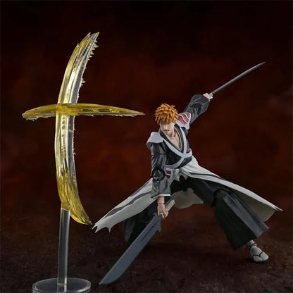 100%Original In Stock Bandai SHFiguart BLEACH Kurosaki Ichigo Dual Zangetsu Ver. Action Anime Figure PVC Model Collectible Toys