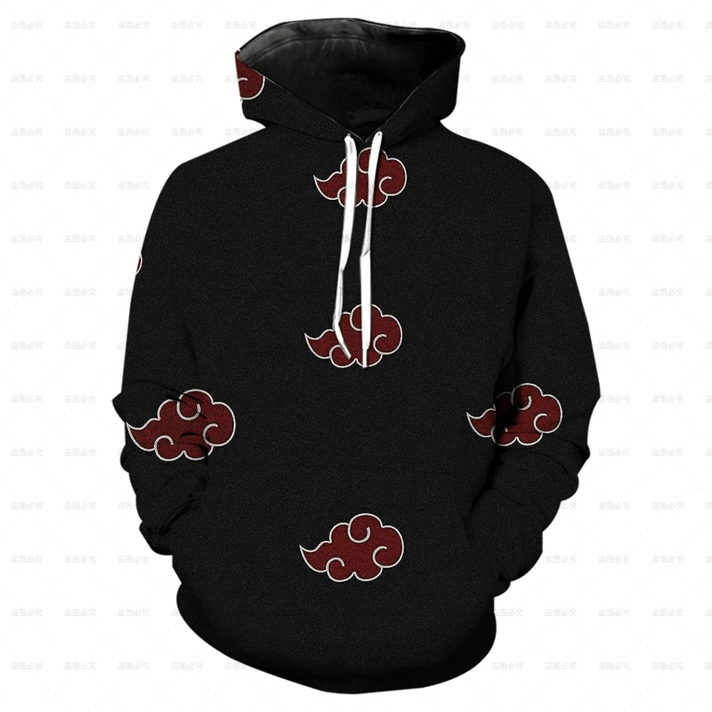 Naruto 2024 New Trendy 3D Printing Anime Peripheral Hooded Sweatshirt Hoodie For Men, Women And Children Adult Size Large Size