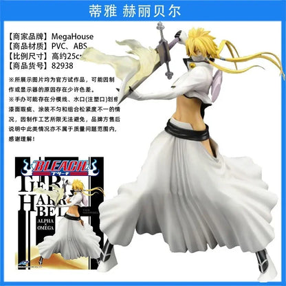 In Stock Original Genuine Megahouse Bleach 25cm G.E.M.Tia Helibel  Anime Action Figure  Collectible Model Doll Toy For Boy