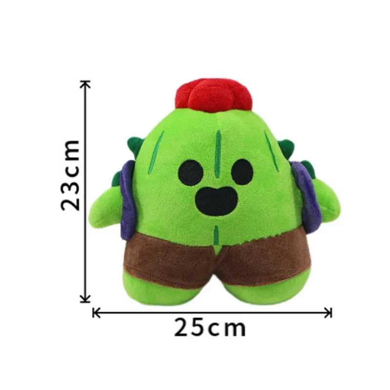 In Stock Brawl Stars Plush Spike Shelly Clot Leon Poco Toy Stuff Pillow Dolls Game Characters For Children Birthday Gifts