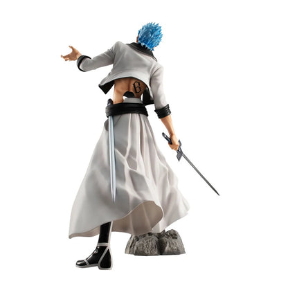 Original Genuine Megahouse Bleach 25cm Grimmjow Jeagerjaques Anime Action Figure  Collectible Model Doll Toy For Boy