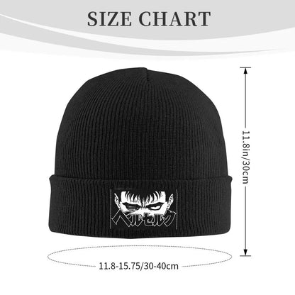 Berserk Guts Knitted Hat Beanies Autumn Winter Hats Warm Unisex Street Anime Manga Cap for Men Women Gifts