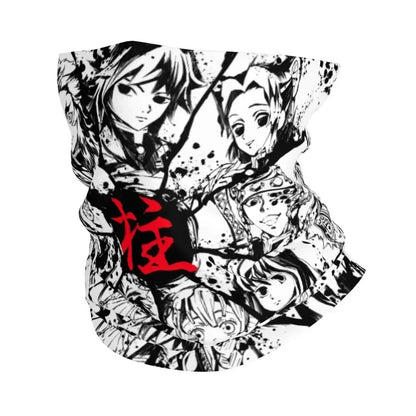 Demon Slayer Kimetsu No Yaiba Bandana Neck Gaiter Windproof Face Scarf Cover Women Men Nezuko Kamado Headband Tube Balaclava