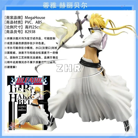 In Stock Original Genuine Megahouse Bleach 25cm G.E.M.Tia Helibel  Anime Action Figure  Collectible Model Doll Toy For Boy