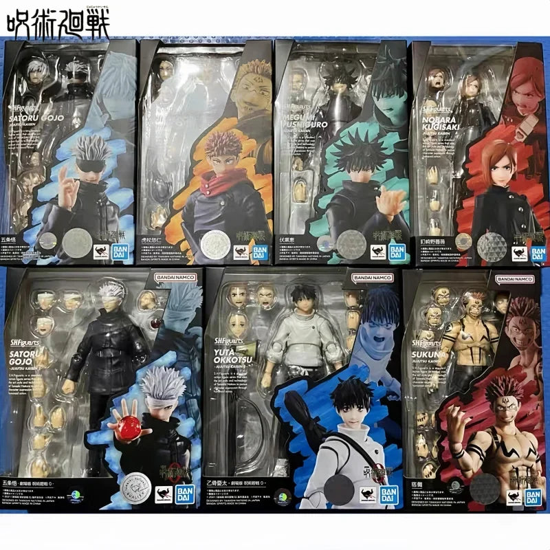 Original Bandai Sh.Figuarts Jujutsu Kaisen Figure Gojo Satoru Itadori Yuji Fushiguro Megumi Kugisaki Nobara Anime Toy Model Gift