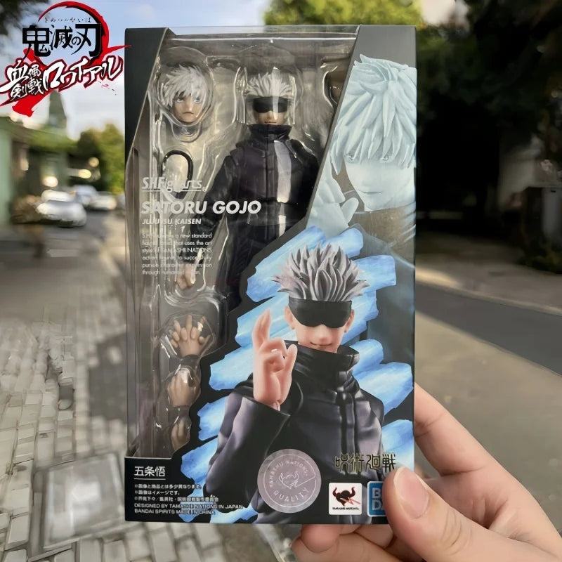 Original Bandai Sh.Figuarts Jujutsu Kaisen Figure Gojo Satoru Itadori Yuji Fushiguro Megumi Kugisaki Nobara Anime Toy Model Gift