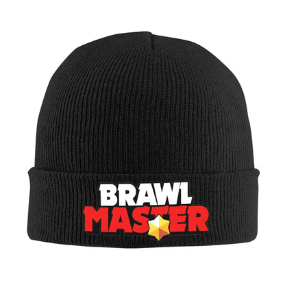 Star player B-Brawls Knitted Caps for Women Men Beanies Autumn Winter Hats Acrylic  Warm Melon Cap