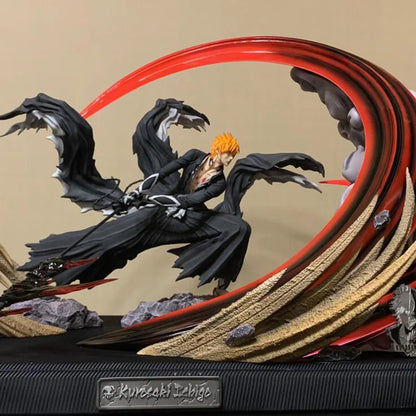 Bleach Figure Ichigo Kurosaki Figure Getsuga Tensho Ichigo Special Effects Figure With Light Gk Statue Model Collection Toy Gift